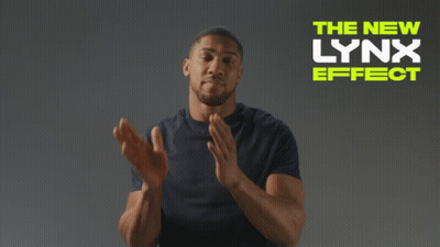 A Man Clapping In Front Of The New Lynx Effect GIF