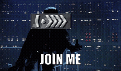 A Man Giving A Thumbs Up In Front Of A Sign That Says " Join Me " GIF