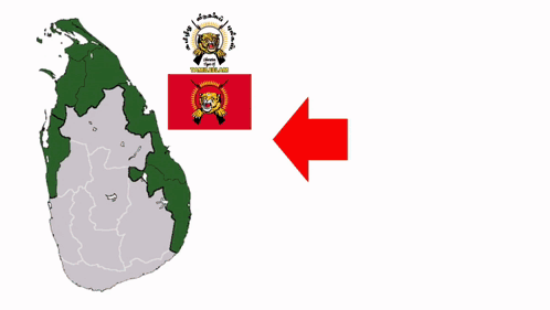 A Man Giving A Thumbs Up Next To A Map Of Sri Lanka And A Smiley Face GIF