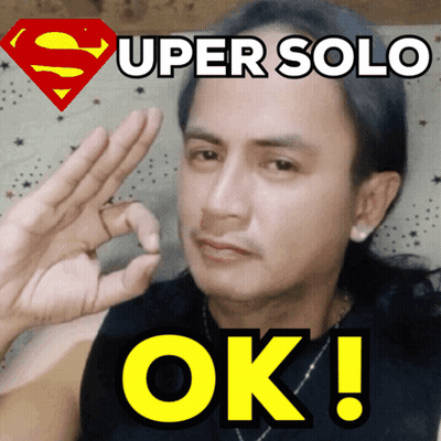 A Man Giving An Ok Sign With The Words Super Solo Ok Written Below Him GIF