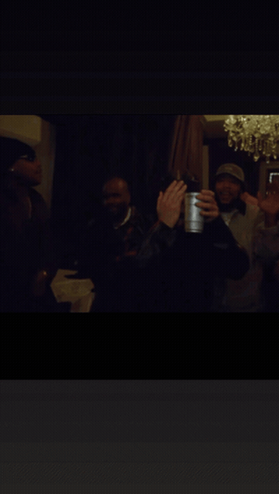 A Man Holding A Cup With The Words Where She Attt On The Bottom GIF