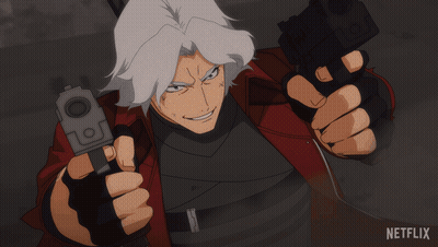 A Man Holding A Gun With A Netflix Logo On The Bottom GIF