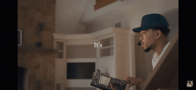 A Man Holding A Notebook That Says It 'S On The Bottom GIF