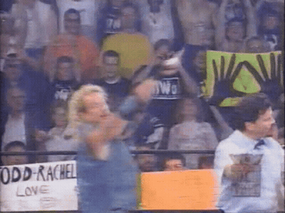 A Man Holding A Sign That Says Odd Rachel Love GIF