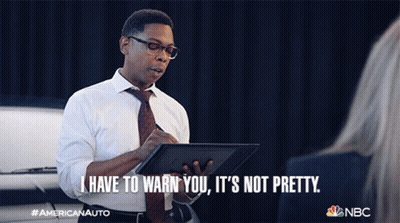 A Man Holding A Tablet Says " I Have To Warn You " GIF