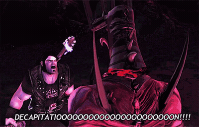 A Man Holding A Torch With The Words Decapitatiooooooooooo On The Bottom GIF