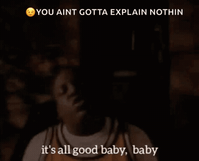 A Man In A Basketball Jersey Says It 'S All Good Baby GIF