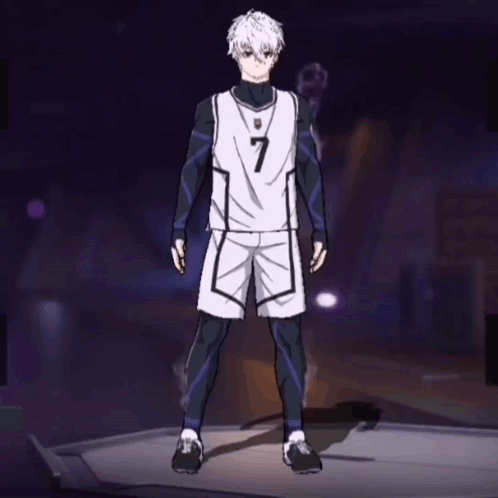 A Man In A Basketball Uniform With The Number 7 On It GIF
