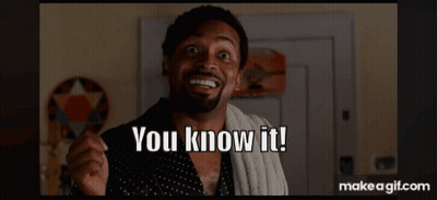 A Man In A Bathrobe Is Smiling And Says You Know It GIF