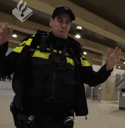 A Man In A Black And Yellow Uniform With The Letter N On His Hat GIF