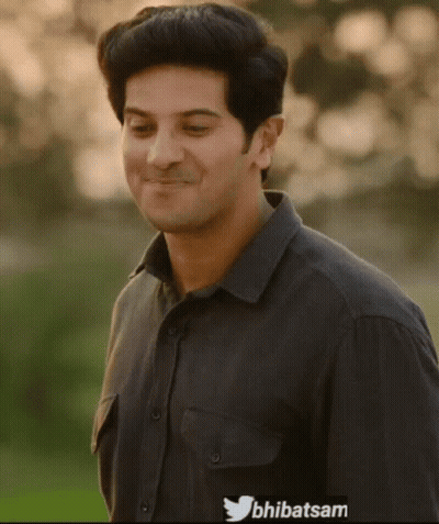 A Man In A Black Shirt Is Smiling With The Twitter Hashtag Bhibatsam At The Bottom GIF