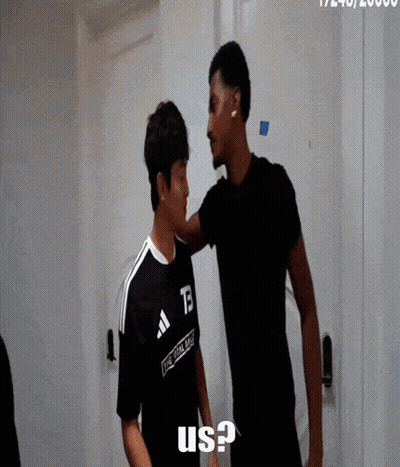 A Man In A Black Shirt With The Letter Tb On It GIF