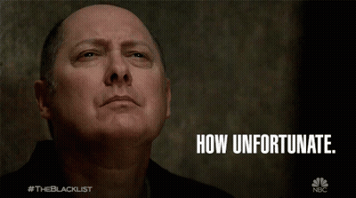 A Man In A Black Shirt With The Words How Unfortunate GIF