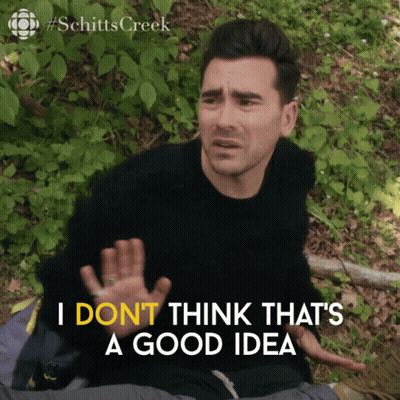 A Man In A Black Sweater Says I Dont Think Thats A Good Idea GIF