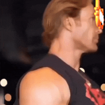 Man In Black Tank Top Wearing Sunglasses With S Letter GIF