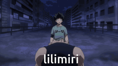A Man In A Black Tank Top With The Word Lilimiri On It GIF