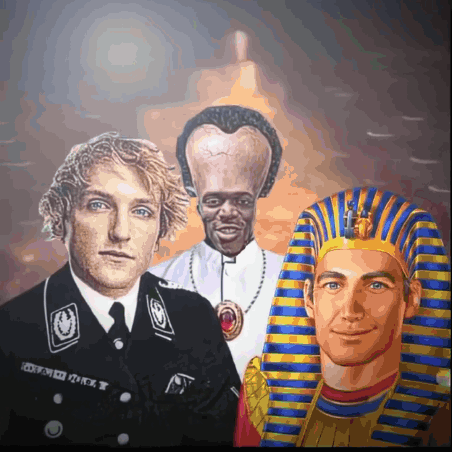 A Man In A Black Uniform Has The Letters Ss On The Sleeve GIF
