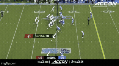 A Man In A Blue And White Striped Shirt Has The Number 5 On The Front GIF