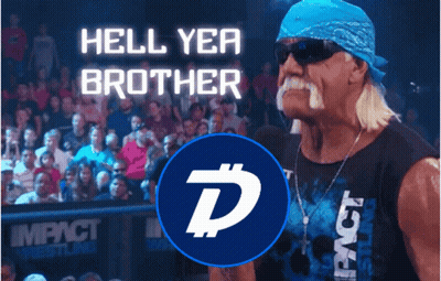 A Man In A Blue Bandana And Sunglasses Stands In Front Of A Crowd With The Words Hell Yea Brother Above Him GIF