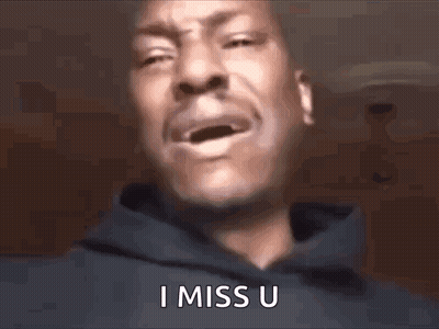 A Man In A Blue Hoodie Is Crying And Saying I Miss U . GIF