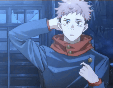 A Man In A Blue Jacket And Red Scarf Holds His Hand To His Forehead GIF