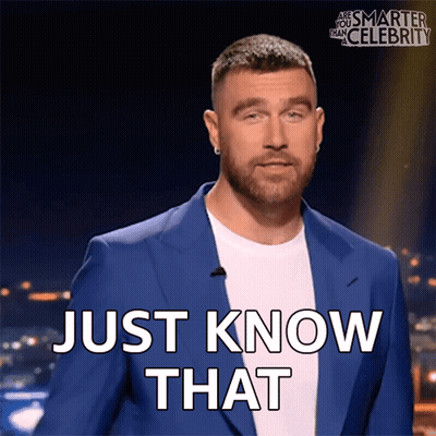 A Man In A Blue Jacket Says Just Know That GIF