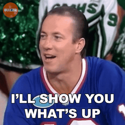 A Man In A Blue Jersey Is Saying I 'Ll Show You What 'S Up GIF