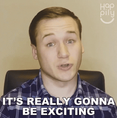 A Man In A Blue Plaid Shirt Says It 'S Really Gonna Be Exciting GIF