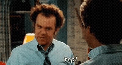 A Man In A Blue Shirt And Tie Is Saying Yep . GIF