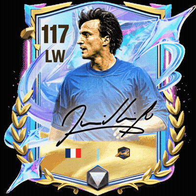 A Man In A Blue Shirt Has The Number 117 On His Shirt GIF