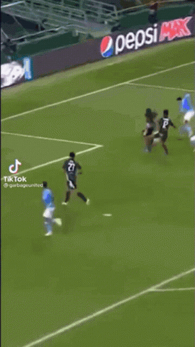 A Man In A Blue Shirt Is On A Tiktok GIF