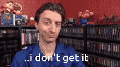 A Man In A Blue Shirt Says " I Don T Get It " GIF