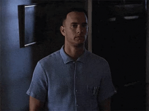 A Man In A Blue Shirt Says I 'M Not A Smart Man . GIF
