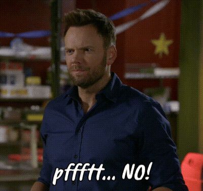 A Man In A Blue Shirt Says Pfft No GIF