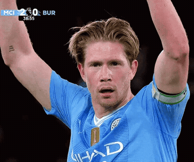 A Man In A Blue Shirt That Says Had On It GIF