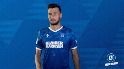 A Man In A Blue Shirt That Says Ksc GIF