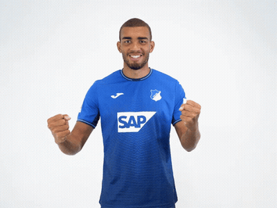 A Man In A Blue Shirt That Says Sap On It GIF