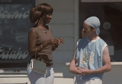 A Man In A Blue Shirt With The Number 94 On It GIF