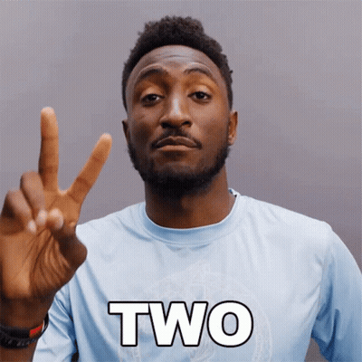 A Man In A Blue Shirt With The Word Two On The Front GIF