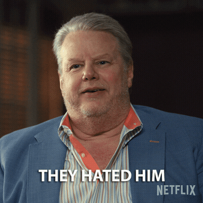 A Man In A Blue Suit Says They Hated Him GIF