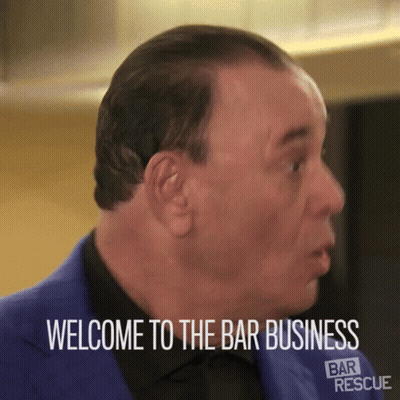 A Man In A Blue Suit Says Welcome To The Bar Business Bar Rescue GIF