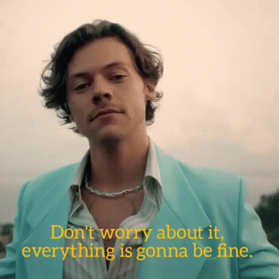 A Man In A Blue Suit With The Words " Don T Worry About It Everything Is Gonna Be Fine " GIF