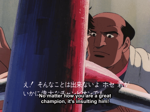 A Man In A Boxing Ring Says No Matter How You Are A Great Champion It Is Insulting Him GIF