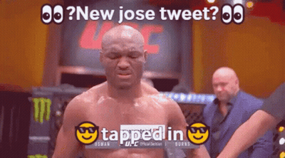 A Man In A Boxing Ring With The Words Taped In Above Him GIF
