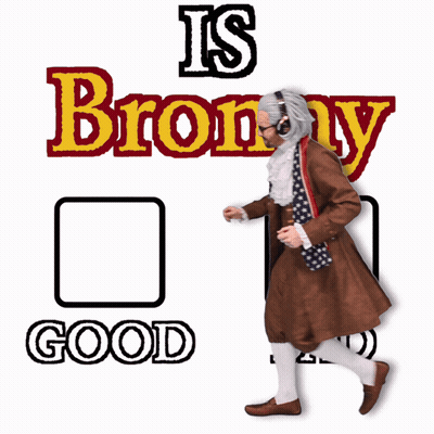 A Man In A Brown Coat Is Writing The Word Bronny On A White Board GIF