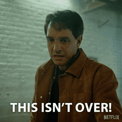 A Man In A Brown Jacket Says This Is N't Over Netflix GIF