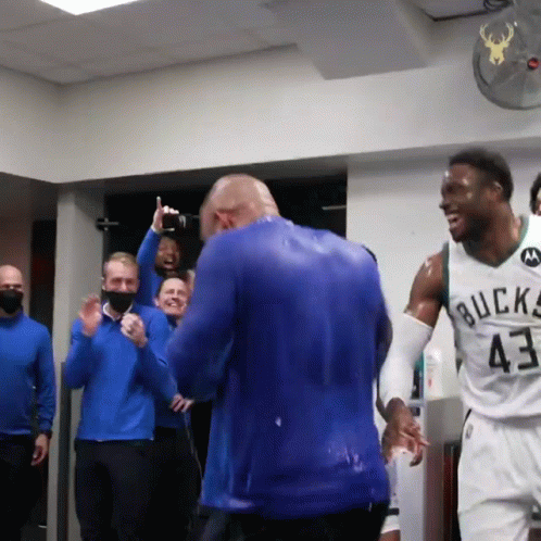 A Man In A Bucks Jersey With The Number 43 On His Jersey GIF