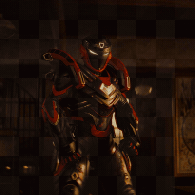 A Man In A Cape Stands In A Dark Room GIF