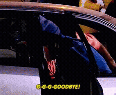 A Man In A Car Is Saying Goodbye GIF