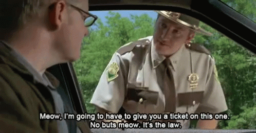 A Man In A Car Is Talking To A Police Officer Who Is Giving Him A Ticket GIF